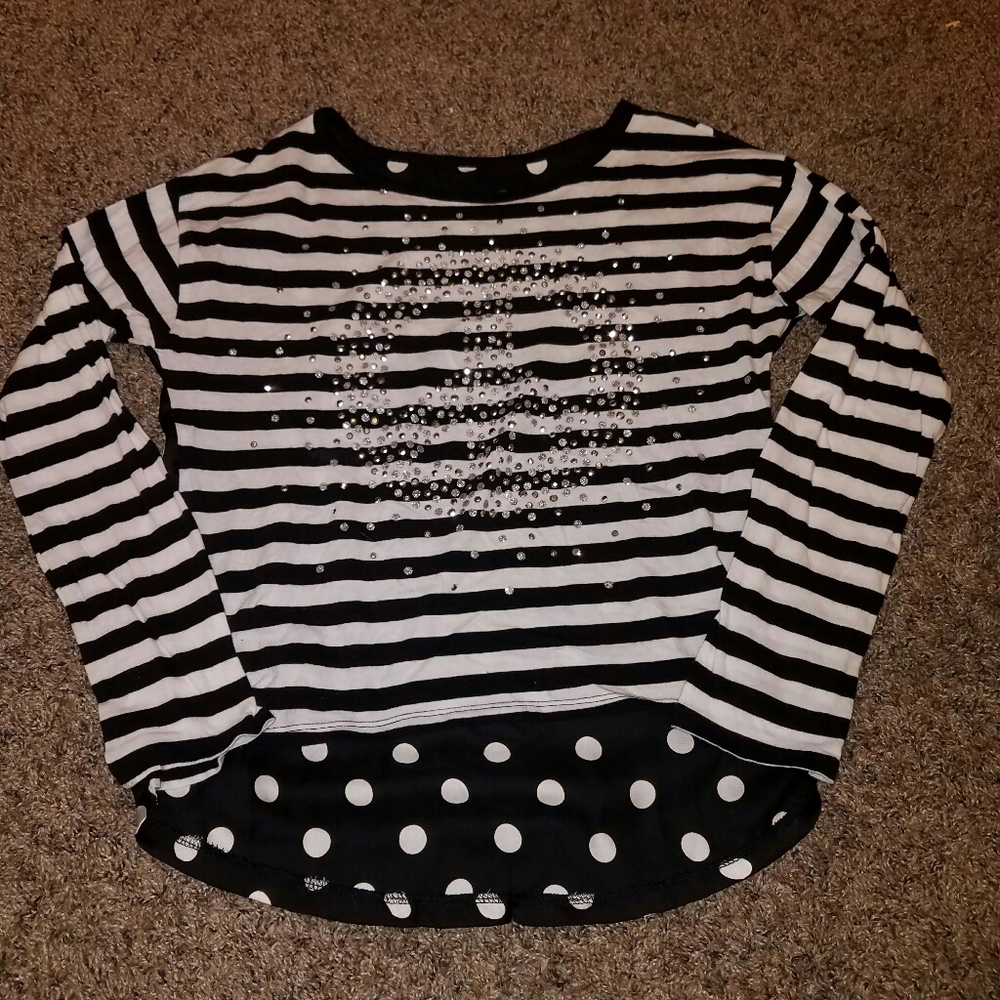 Justice Black and White Top